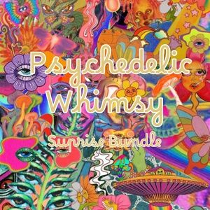 🌈🌀 Psychedelic Whimsy Bundle – Chaos, Color & Couture ✨🐟